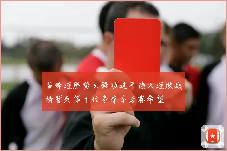 黄蜂连胜势头强劲追平热火连败战绩暂列第十位争夺季后赛希望